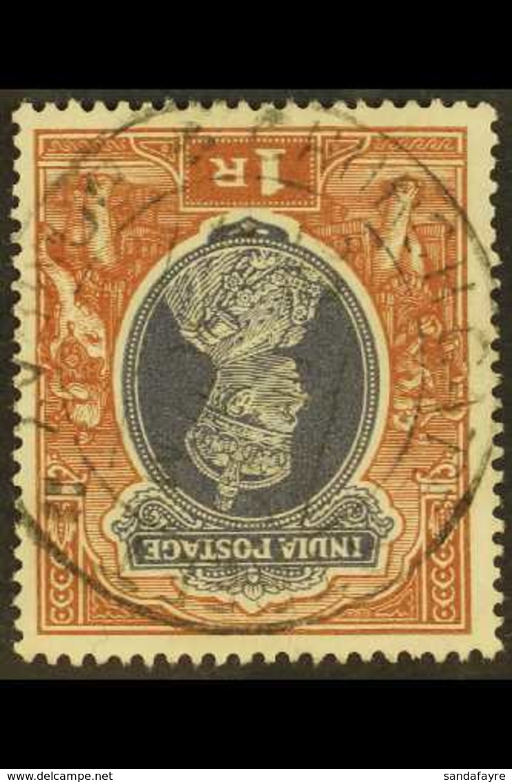 1937-40 1r Grey & Red-brown, Wmk Inverted, SG 259w, Very Fine Used. For More Images, Please Visit Http://www.sandafayre. - Andere & Zonder Classificatie