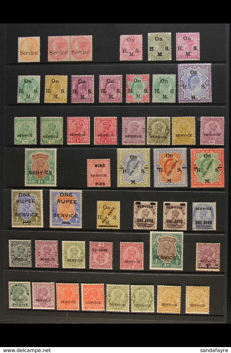 OFFICIALS 1867-1936 MINT RANGE Presented On A Stock Page, Includes 1867-73 2a, & 8a Pair, 1874-82 8a, 1883-99 4a & 8a, 1 - Andere & Zonder Classificatie