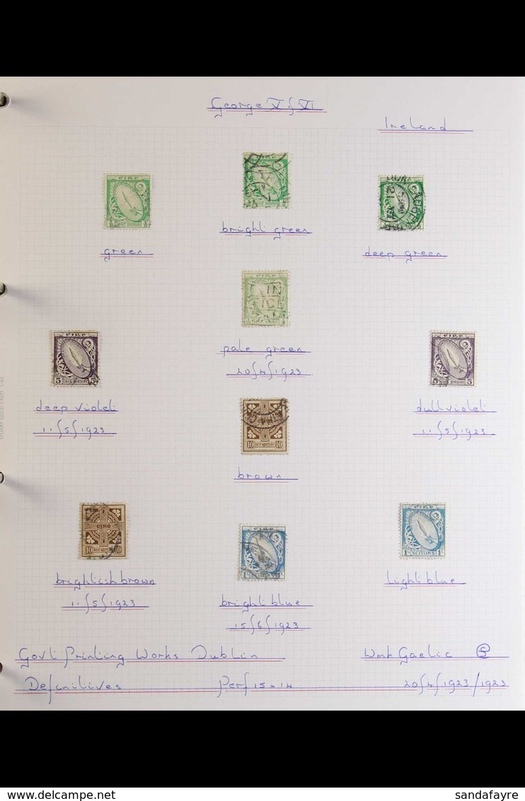 1922-52 FINE USED, SEMI-SPECIALISED, KGVI PERIOD COLLECTION Neatly Displayed On Written Up Album Pages, This Amazing Col - Altri & Non Classificati