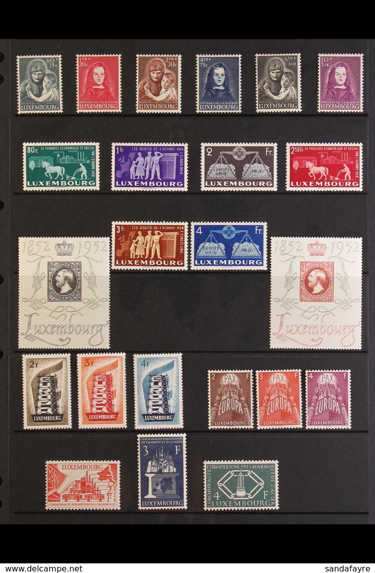 1950-1957 MINT COLLECTION OF SETS. A Most Useful Selection Of Better Sets Of The Decade Including The 1950 War Orphans S - Andere & Zonder Classificatie