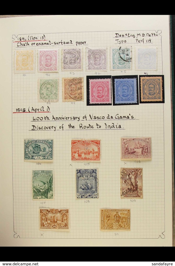 1894-1942 ALL DIFFERENT COLLECTION Mint/unused And Used In An Album, A Few Faults But Mainly Fine Condition. With 1894 S - Altri & Non Classificati