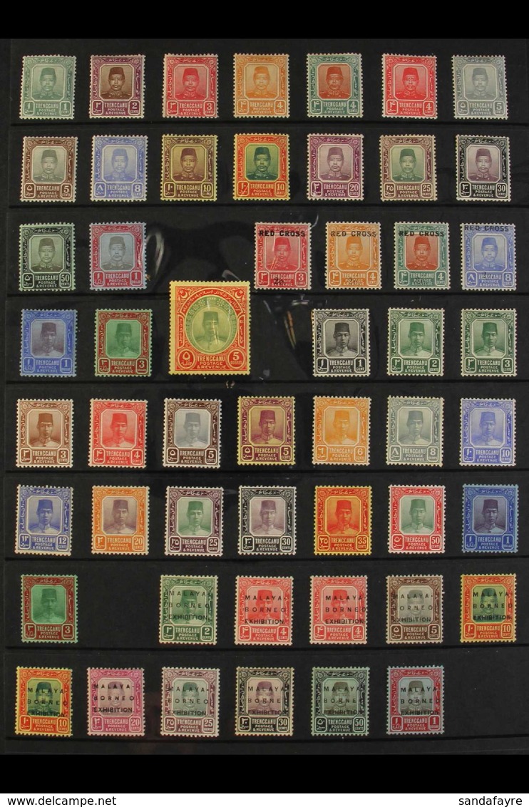 TRENGGANU 1910-1963 All Different FINE/VERY FINE MINT Collection. With 1910-19 Set To $1; 1917-18 Red Cross Set; 1921-41 - Andere & Zonder Classificatie