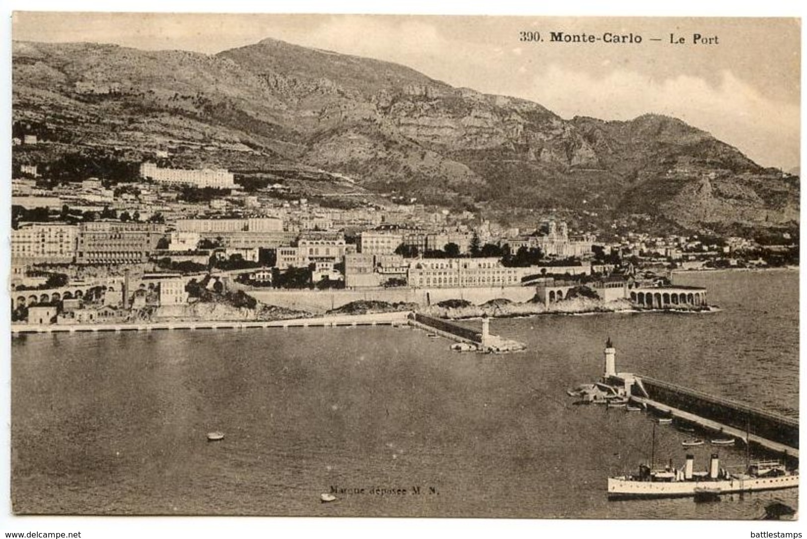 Monaco Vintage Postcard Monte-Carlo - Port / Harbor - Harbor