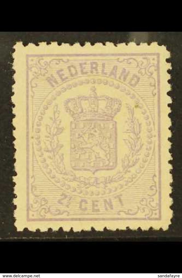 1869-76 2½c Mauve Arms Perf 13¼ Small Holes (SG 62, NVPH 18C, Michel 18 B), Fine Mint With Very Nice Centering, Fresh Co - Andere & Zonder Classificatie
