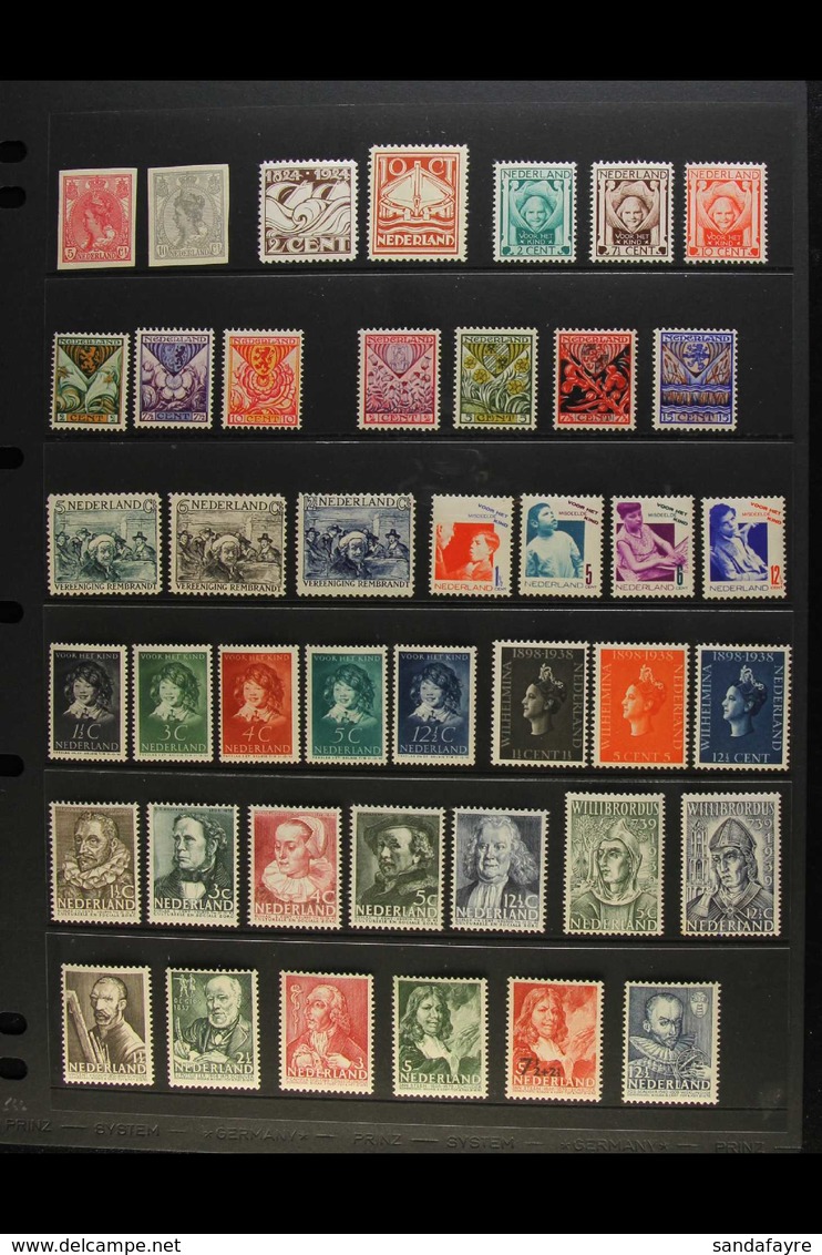 1923-1959 NEVER HINGED MINT All Different Collection, All Complete Sets. Note 1923 Wilhelmina 5c & 10c Imperfs, 1924 Lif - Andere & Zonder Classificatie