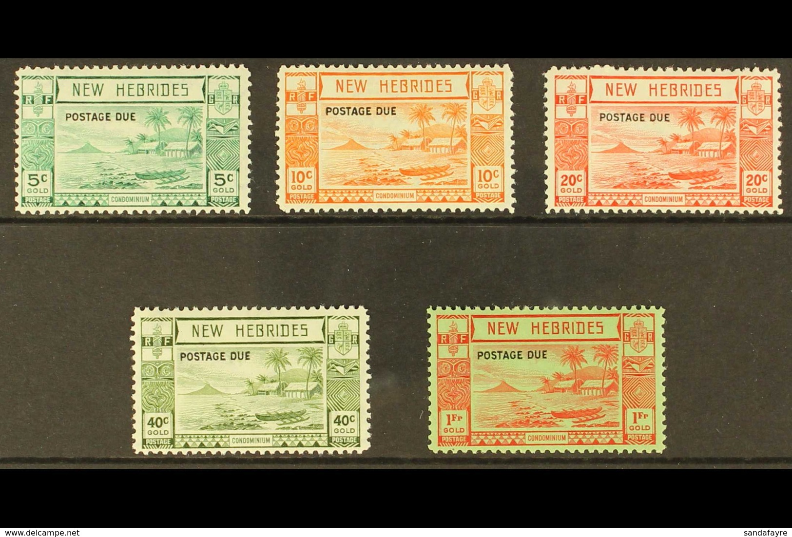 ENGLISH: 1938 POSTAGE DUE Complete Set, SG D6/10, Very Fine Mint. (5) For More Images, Please Visit Http://www.sandafayr - Andere & Zonder Classificatie