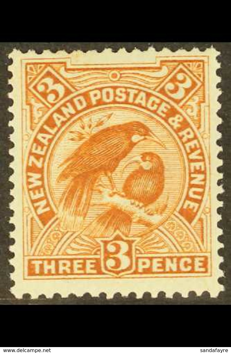 1908 3d Brown Perf 14x15 Reduced Kiwi Bird, SG 383, Never Hinged Mint. Very Fresh. For More Images, Please Visit Http:// - Andere & Zonder Classificatie