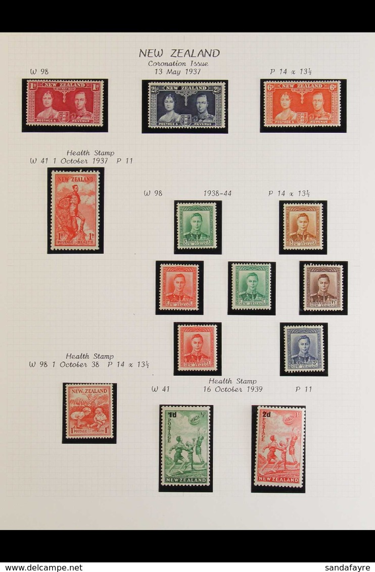 1937-51 FINE MINT KGVI COLLECTION Presented In Mounts On Album Pages. Includes 1938-44 Defins Set, 1940 Centennial Set,  - Andere & Zonder Classificatie