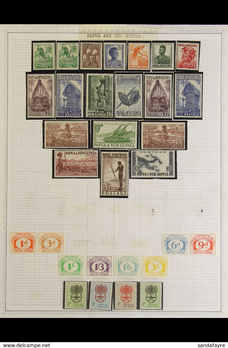 1952-1976 COMPREHENSIVE VERY FINE MINT COLLECTION On Leaves, Almost COMPLETE For The Period, Some Stamps Are Never Hinge - Papoea-Nieuw-Guinea