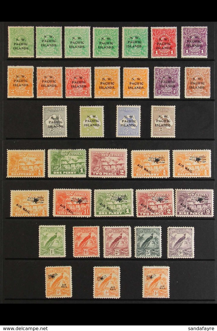 1915-37 MINT SELECTION Presented On Stock Pages With Ranges That Include KGV Heads To 5d & Roo To 2s "NWPI" Overprinted, - Papua New Guinea