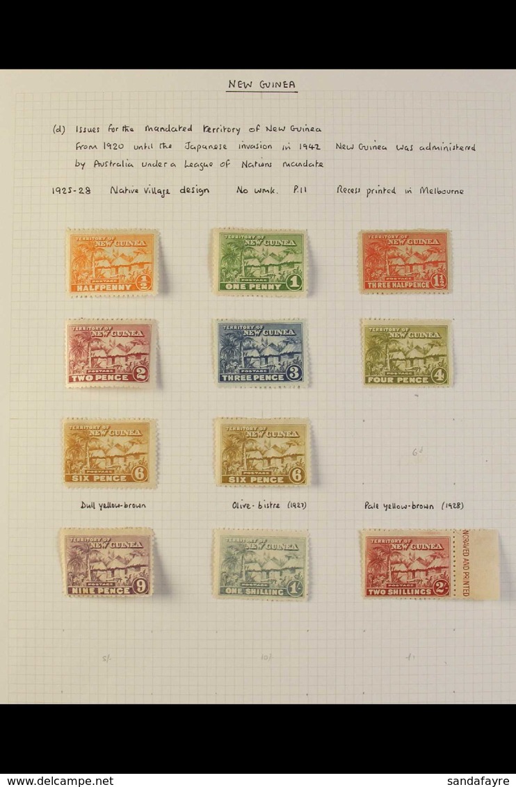 1925-1939 ATTRACTIVE COLLECTION An All Different Mint And Used Collection On Album Pages, Mint Unless Otherwise Stated,  - Papoea-Nieuw-Guinea