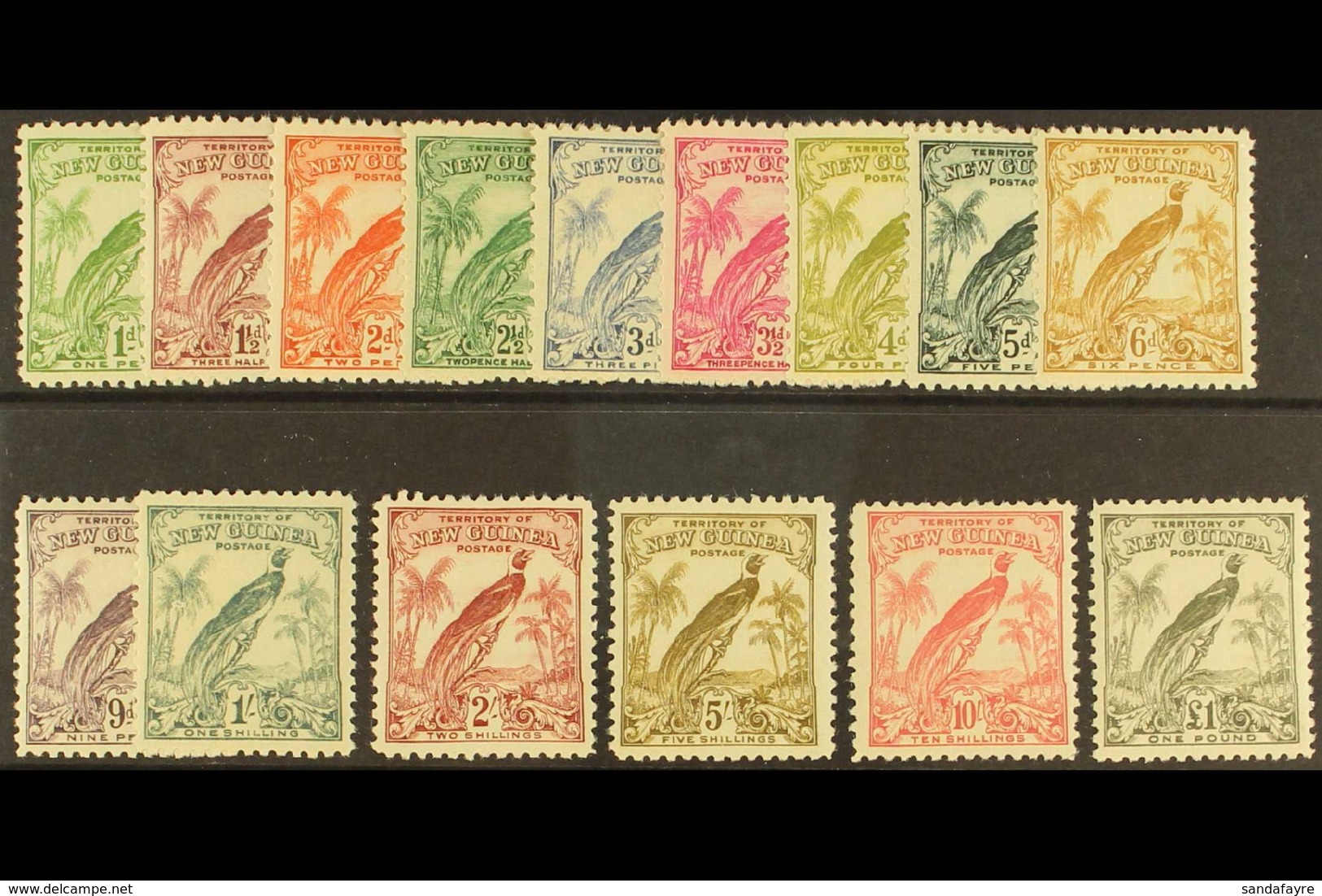 1932 Redrawn Without Dates Set Complete, SG 177/89, Very Fine Mint (15 Stamps) For More Images, Please Visit Http://www. - Papua New Guinea