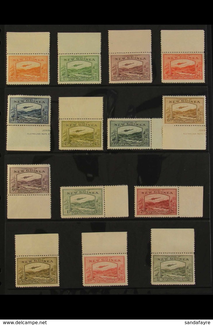 1939 Goldfields Airmail Postage Set Complete, SG 212/25, Never Hinged Mint, Rare In This Condition (14 Stamps, Each With - Papoea-Nieuw-Guinea