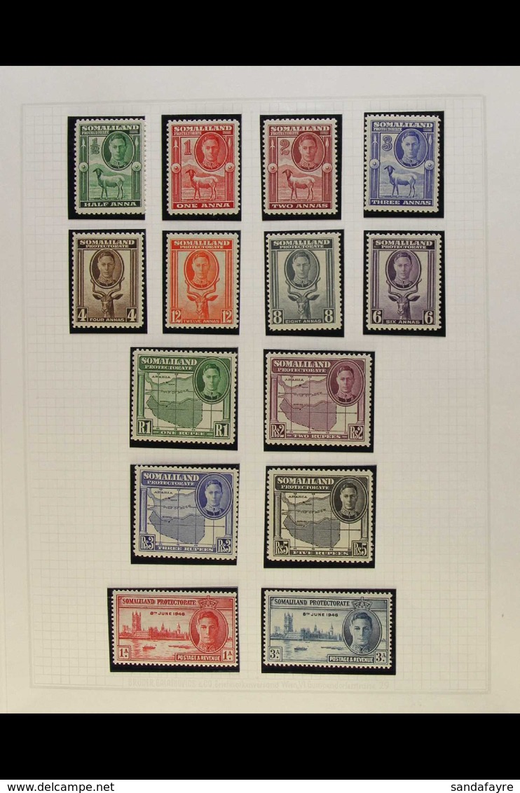 1942-1960 COMPLETE VERY FINE MINT A Delightful Complete Run From SG 105 Through To SG 152, Virtually All NEVER HINGED In - Somaliland (Protectoraat ...-1959)