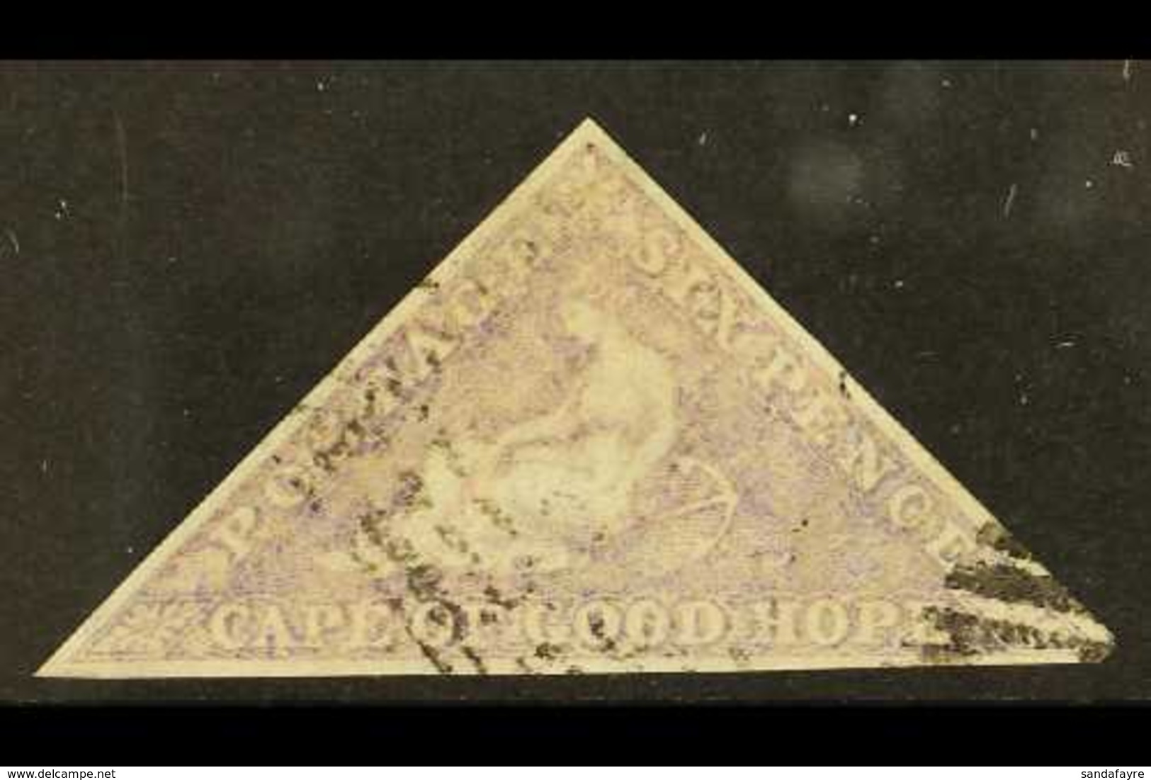 CAPE OF GOOD HOPE 1855-63 6d Pale Rose- Lilac Triangular, SG 7, Fine Used Lightly Cancelled With 3 Neat Margins. For Mor - Zonder Classificatie