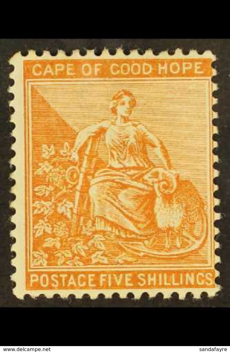 CAPE OF GOOD HOPE 1893-8 5s Brown-orange, Wmk Anchor, SG 68, Very Fine Mint. For More Images, Please Visit Http://www.sa - Non Classificati