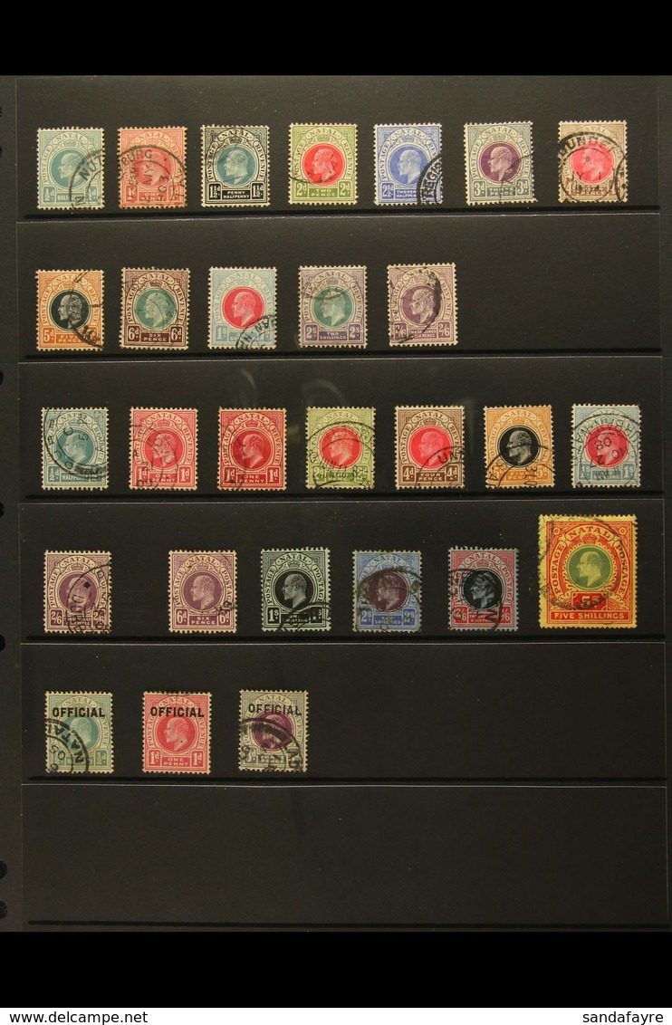 NATAL 1902-1909 KEVII Fine Used All Different Collection. With 1902-03 Set To 2s6d; 1904-08 Set To 1s, Plus 2s6d; 1908-0 - Zonder Classificatie