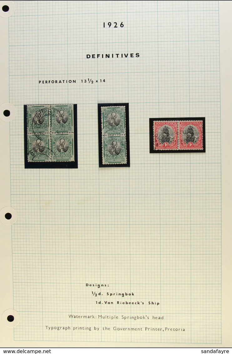 1926-7 BOOKLET STAMPS Scarce Perf.13½x14 (ex 1927 SG SB6 Booklets), Includes ½d Wmk Upright In A Block Of 4, 1d Wmk Upri - Zonder Classificatie