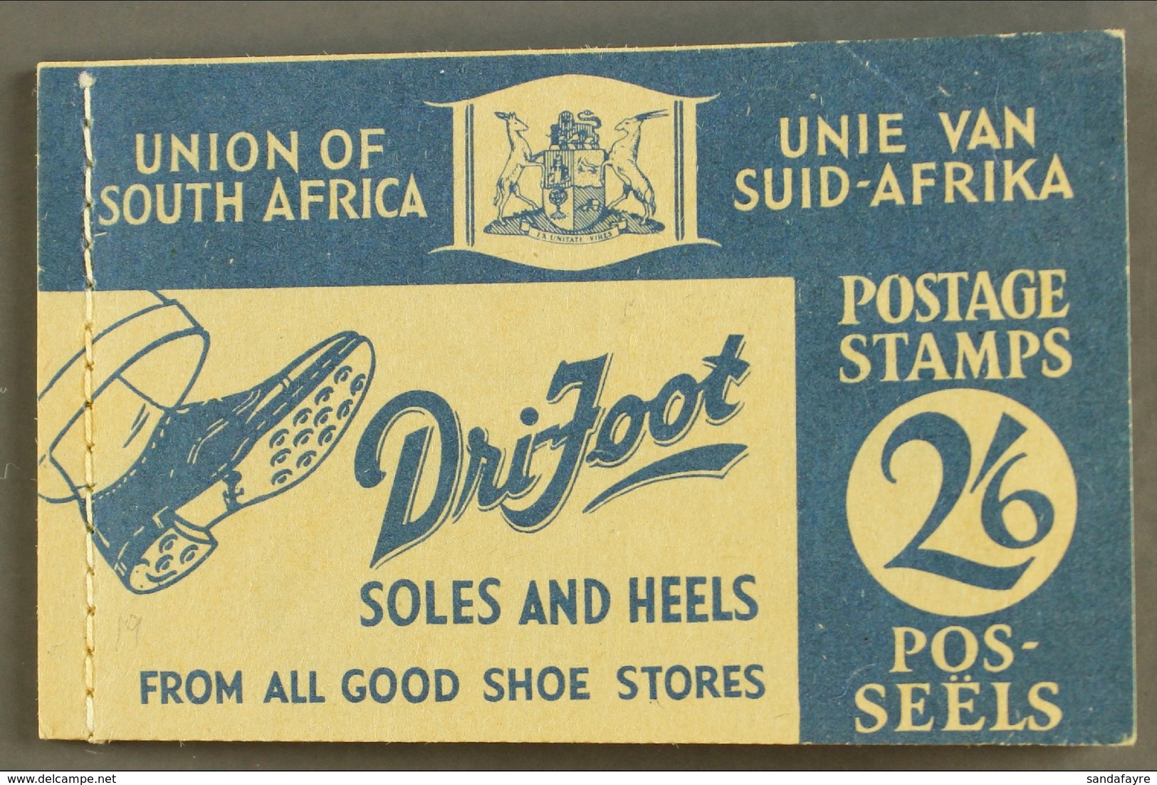 BOOKLET 1941 2s6d Blue On Buff "Dri-Foot" Booklet With 1½d Panes, SG SB17, Corner Crease On Cover (hardly Detracts), Oth - Zonder Classificatie