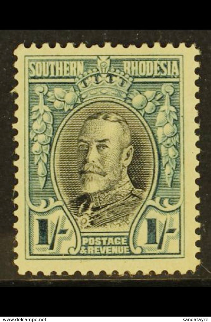 1931-37 1s Black & Greenish Blue - Perf 14, SG 23b, Fine Mint For More Images, Please Visit Http://www.sandafayre.com/it - Zuid-Rhodesië (...-1964)