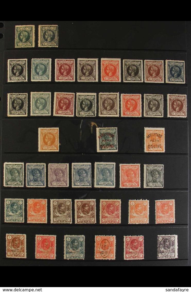SPANISH GUINEA 1902-49 ALL DIFFERENT MINT COLLECTION Presented On Stock Pages With Mant "Top" Values, Includes 1902 5c A - Otros & Sin Clasificación