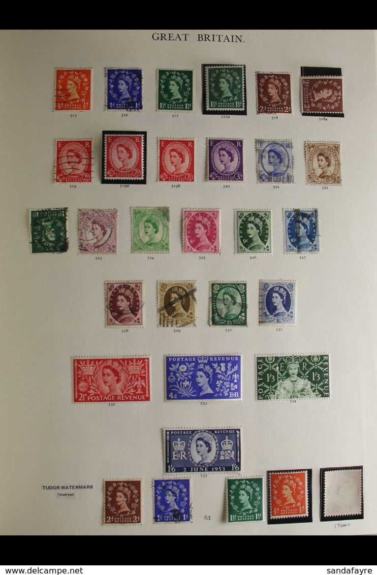 1953-1970 PRE DECIMAL COLLECTION Presented On "Windsor" Printed Pages In A Spring Back Binder. We See A Mint, Nhm & Used - Andere & Zonder Classificatie