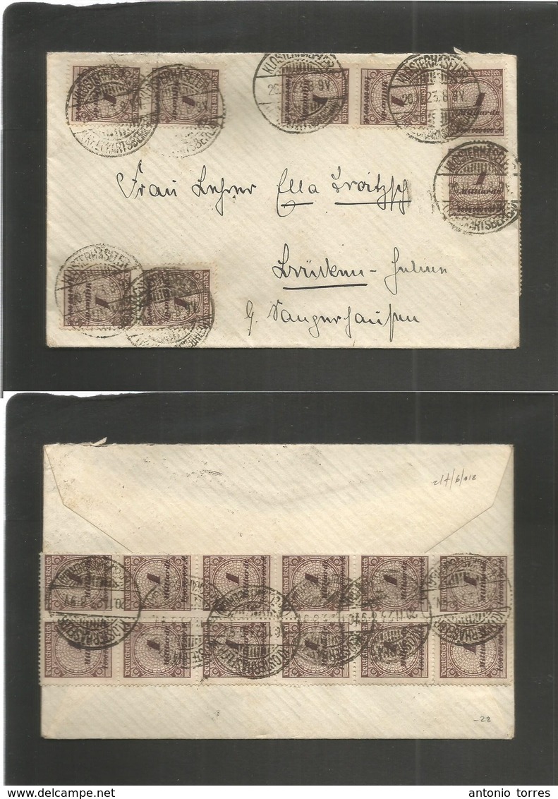 Germany 1921-4. 1923 (20 Nov) Klosterhäserer - Lorintern. Multifkd Front + Reverse Envelope. - Autres & Non Classés