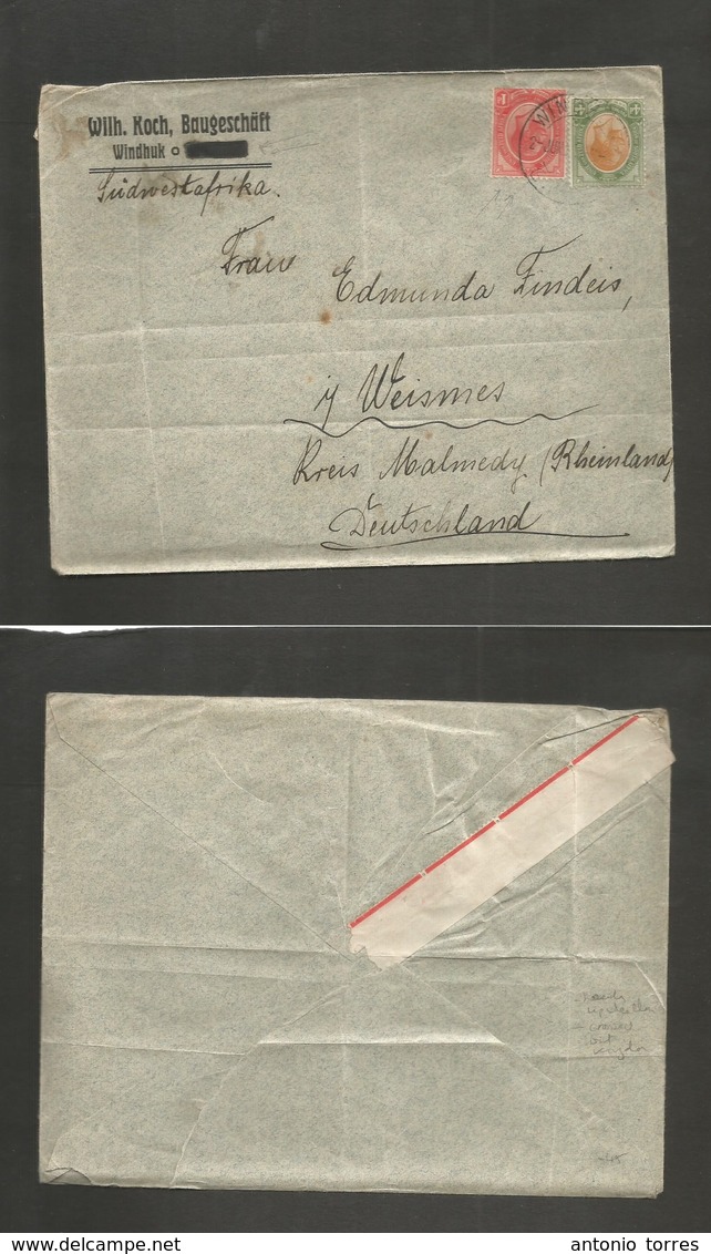 Bc - Swa. 1931-2. Winhuk - Germany, Weismess. Political ANTI - BRITISH / German Former Colony Movement. Fkd Envelope Wit - Autres & Non Classés