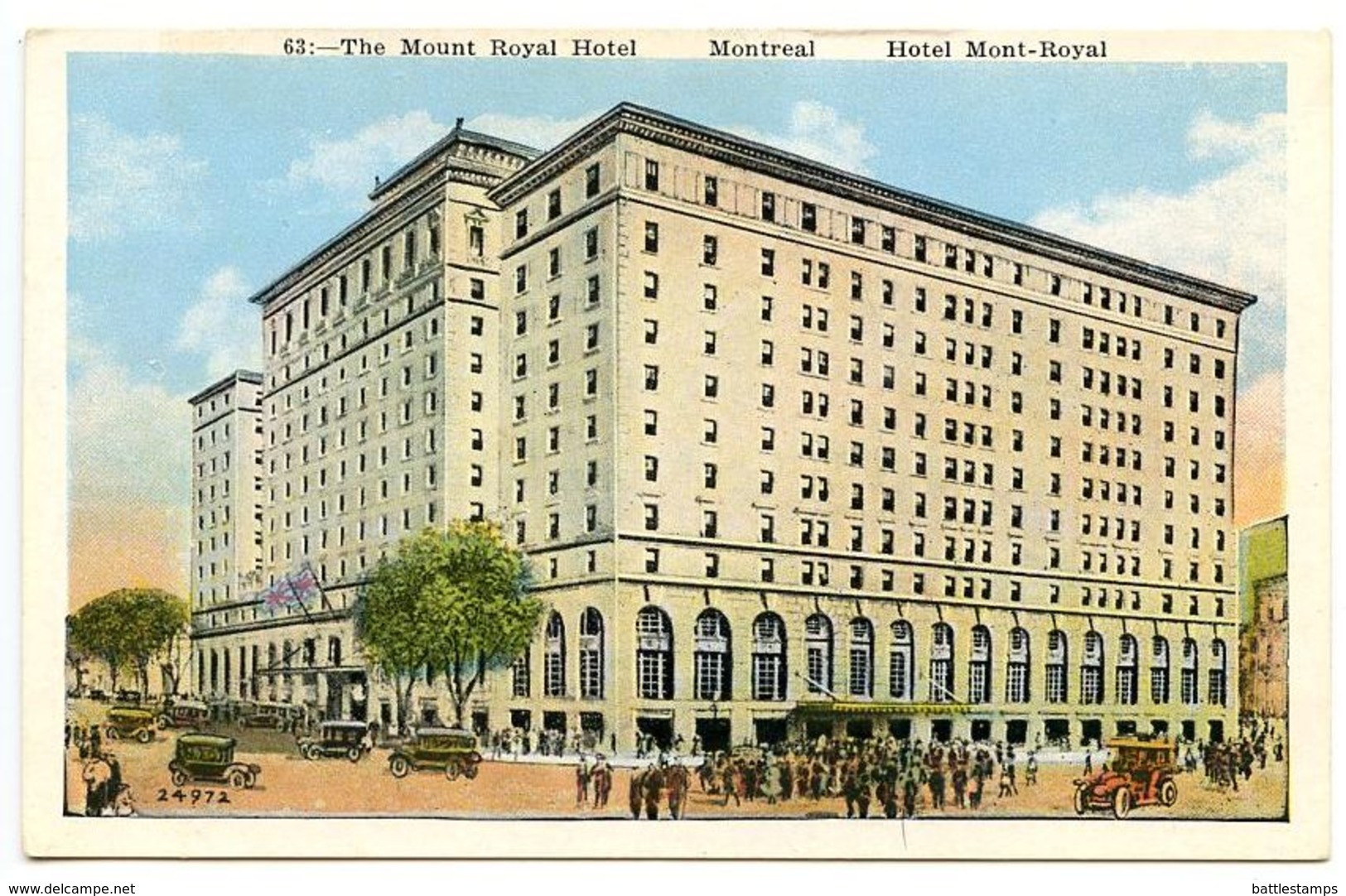 Canada Vintage Postcard The Mount Royal Hotel - Montreal, Quebec - Montreal