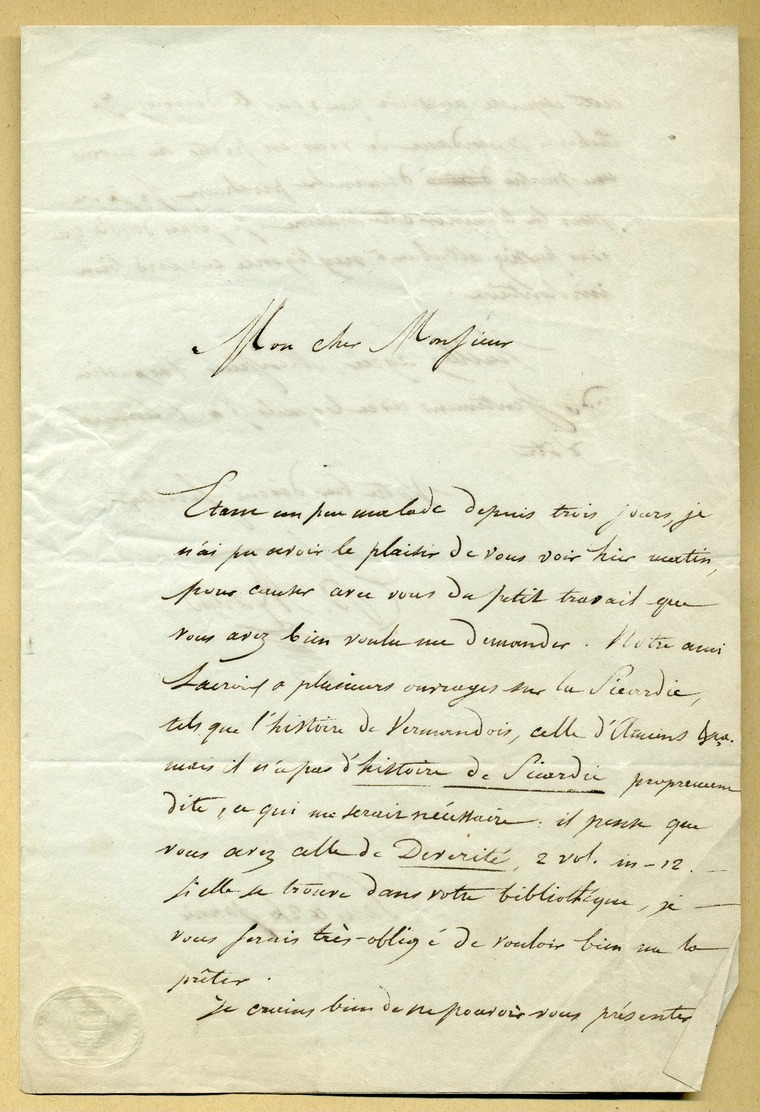 Henri Martin (1810-1883) - Historien Et Homme Politique Français - Lettre Autographe Signée - 2 Pages. - Autres & Non Classés