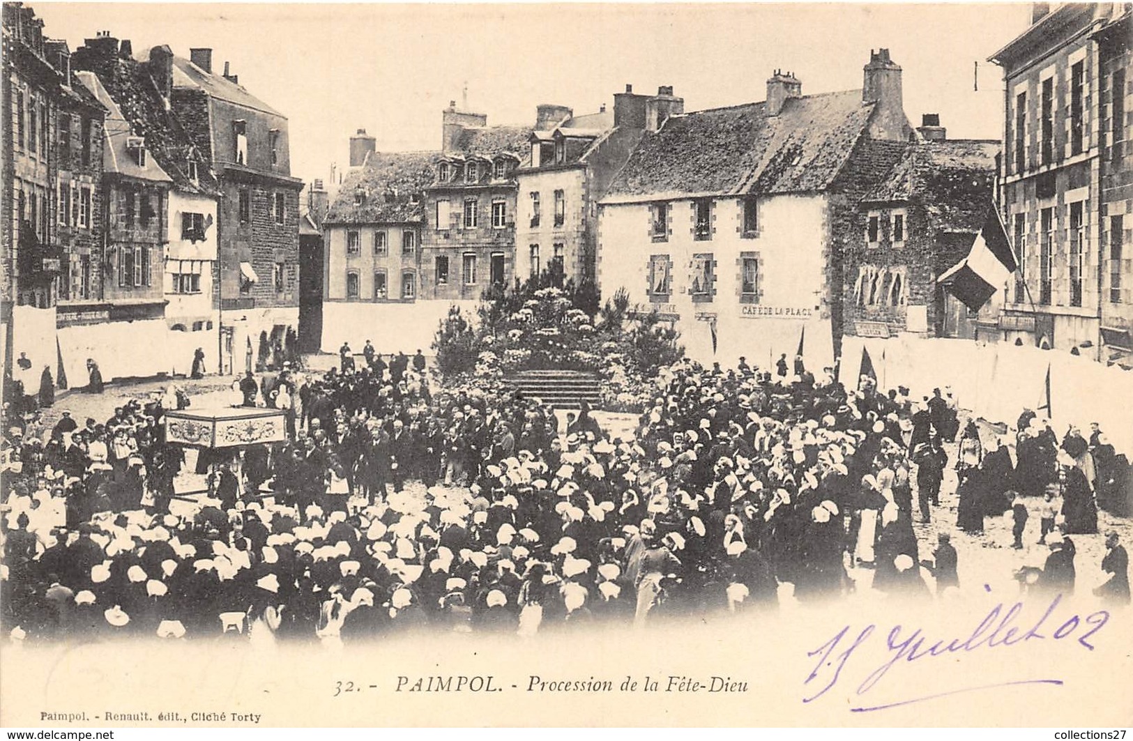 22-PAIMPOL- PROCESSION DE LA FÊTE-DIEU - Paimpol