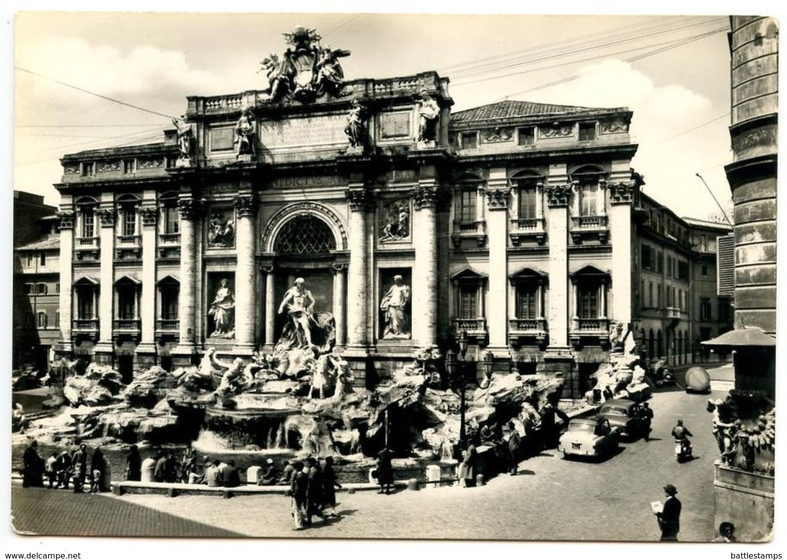 Italy Vintage RPPC Postcard  Roma / Rome - Fountain Of Trevi - Fontana Di Trevi