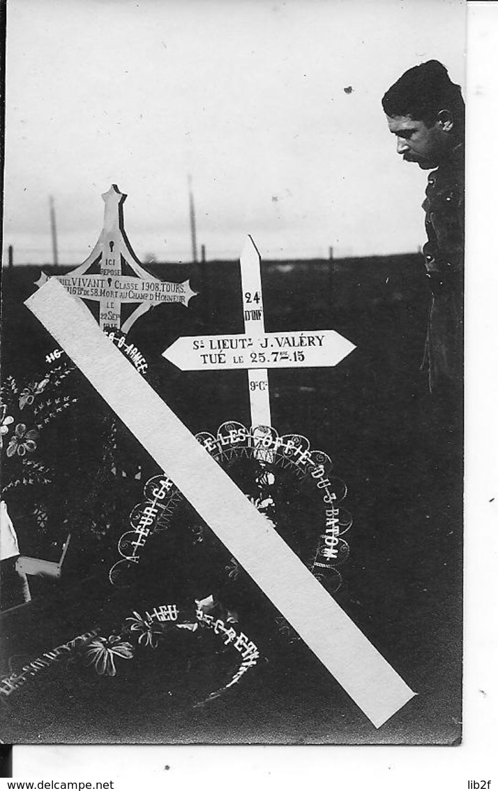 25/09/1915 Artois Tomde Du Sous Lieutenant Valèry Offensive Du 24è R.I Souchez Bois De Sericourt 1 Photo Ww1 14-18 - War, Military