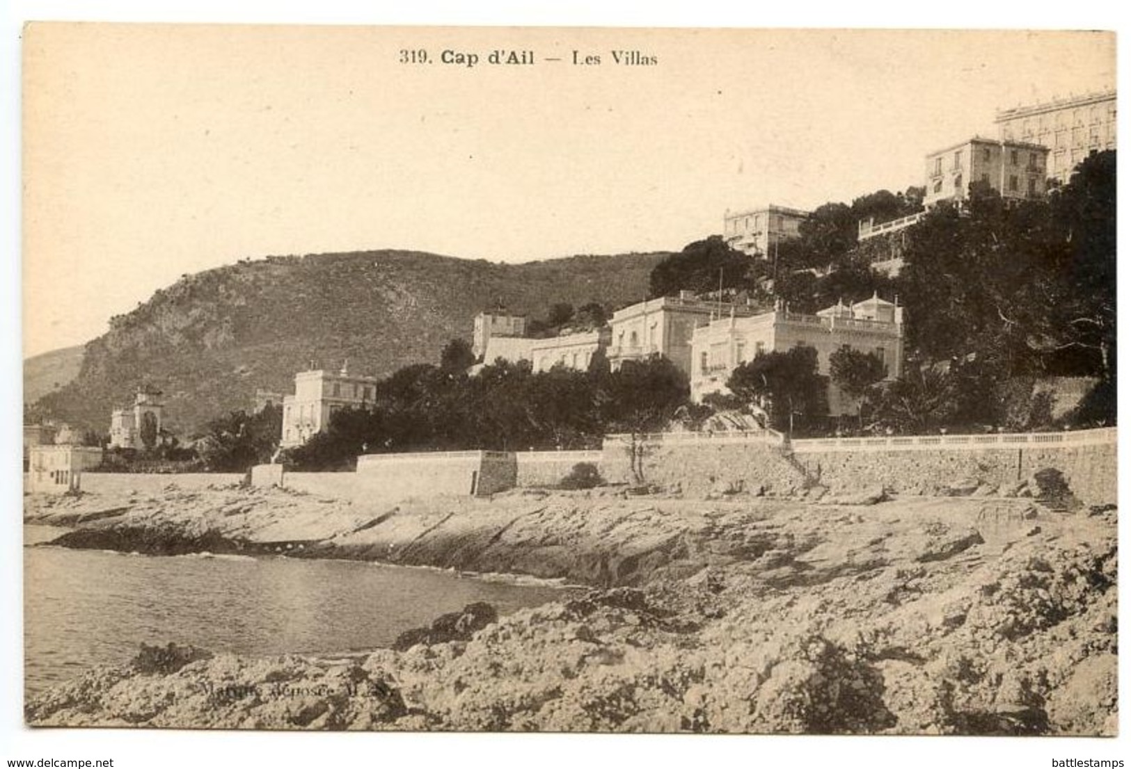 France Vintage Postcard Cap D’Ail - Les Villas - Cap-d'Ail