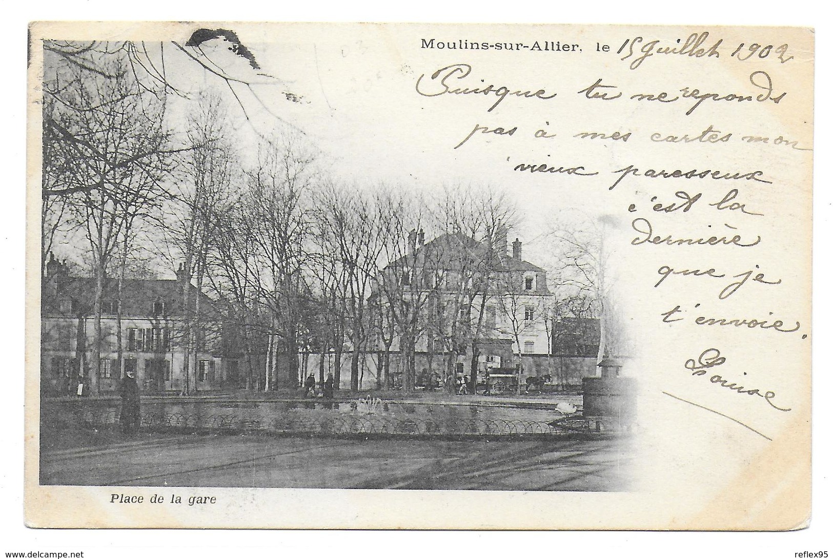 MOULINS SUR ALLIER - Place De La Gare - Moulins