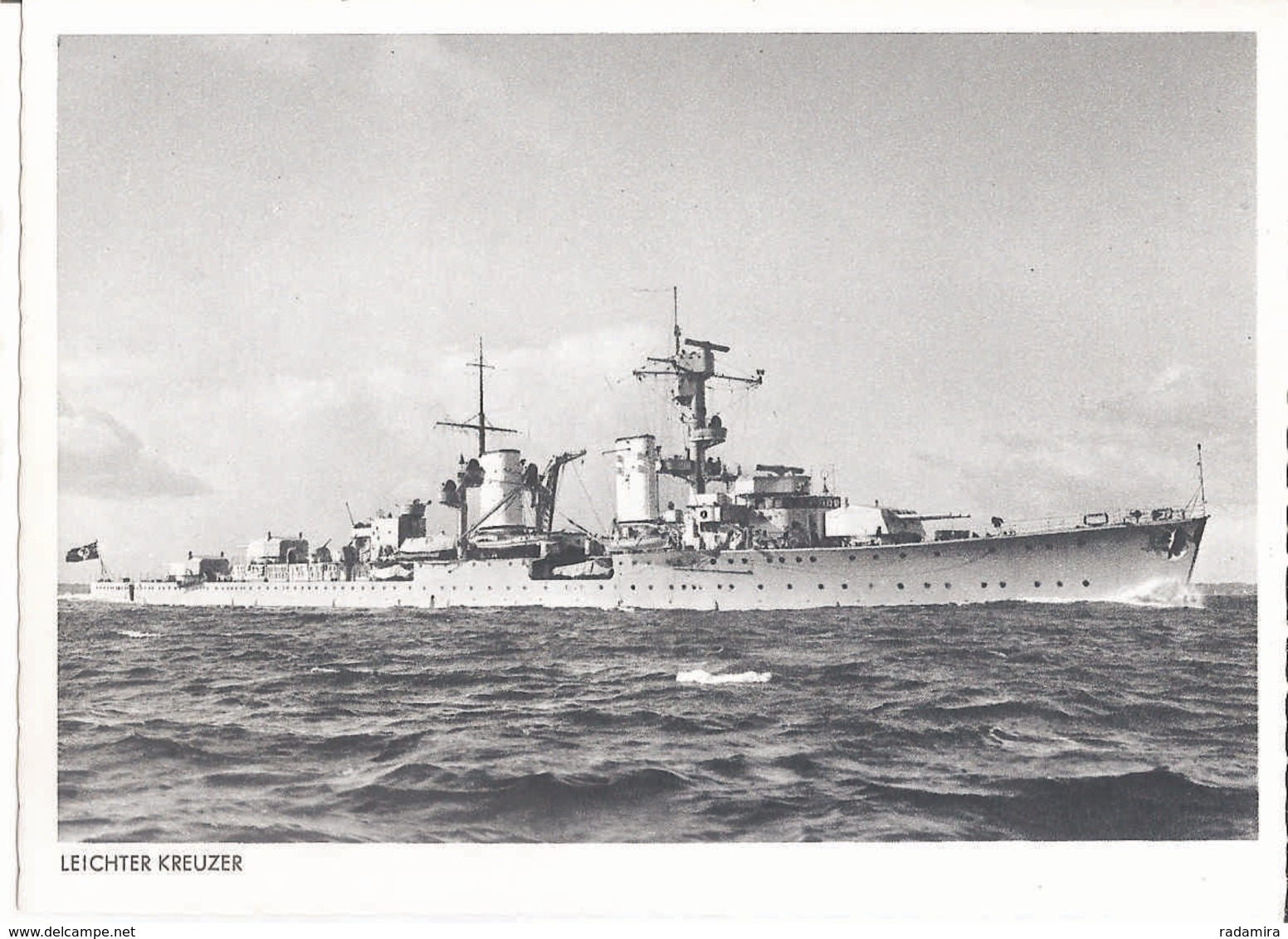 Light Cruiser Kriegsmarine Second World War - Kriegsmarine Leichter Kreuzer WW2 Weltkrieg - Germany 1940 - Unclassified