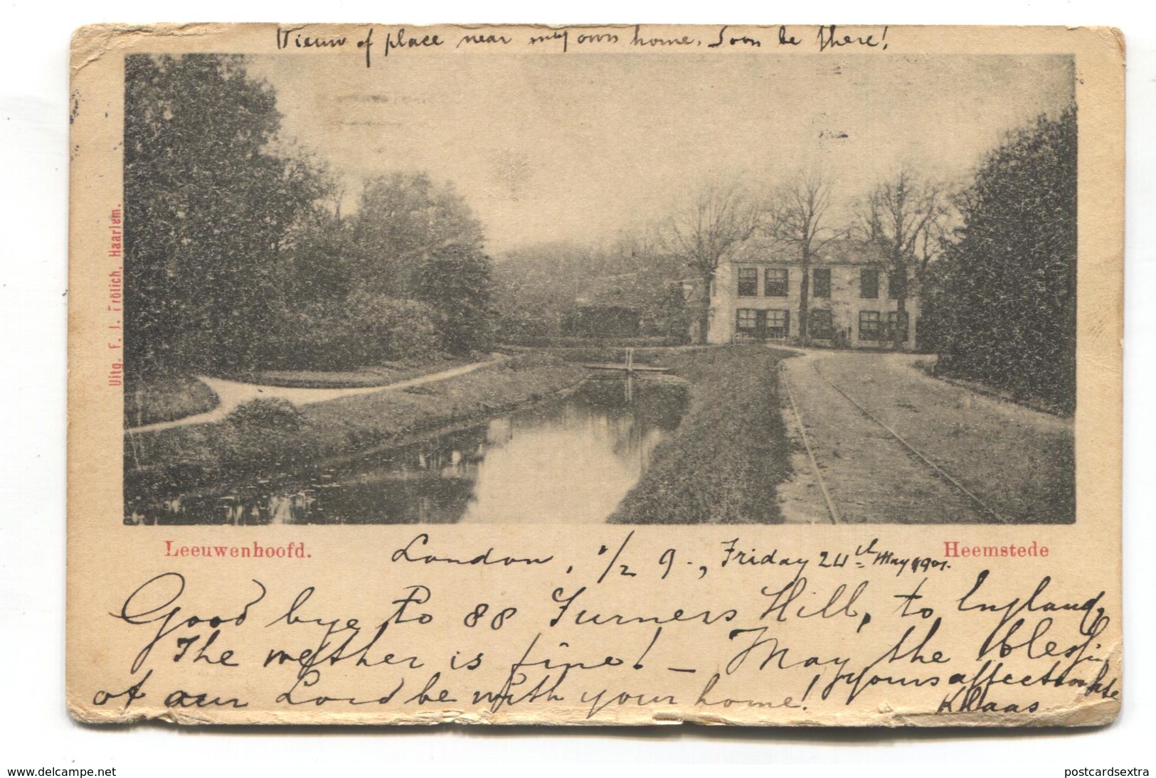 Heemstede - Leeuwenhoofd - 1901 Used Postcard - Other & Unclassified