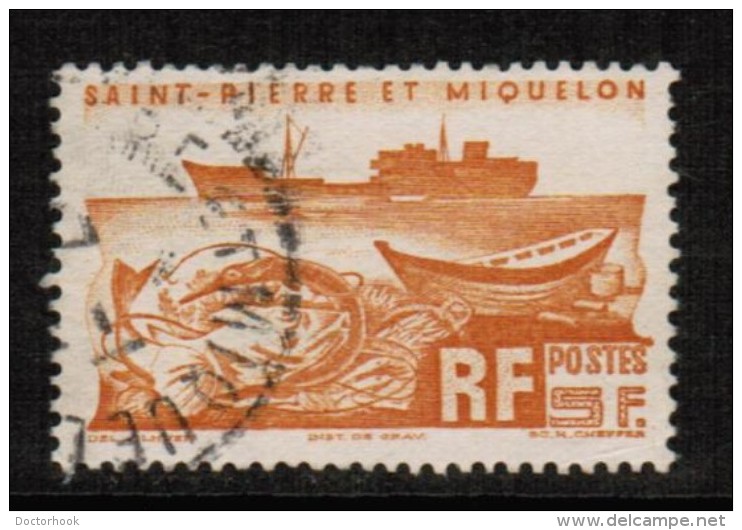 ST.PIERRE MIQUELON  Scott # 337 VF USED (Stamp Scan # 415) - Used Stamps