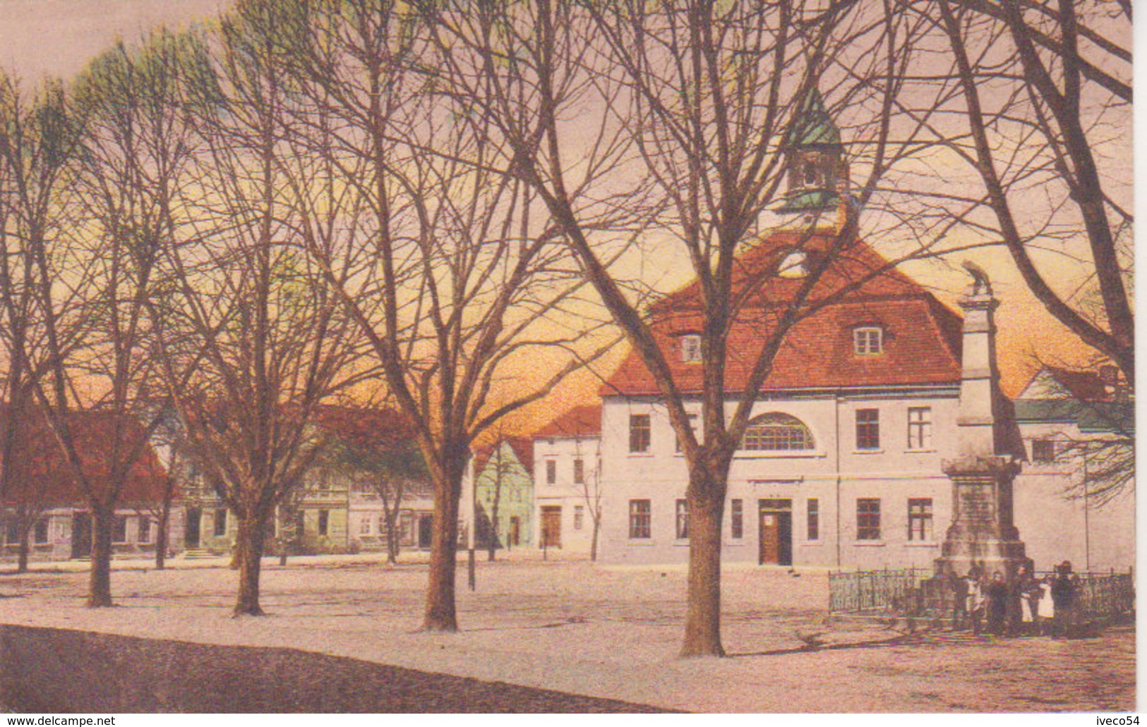 1924   Loburg    " Rathaus  Und Kriegerdenkmal  " - Schoenebeck (Elbe)