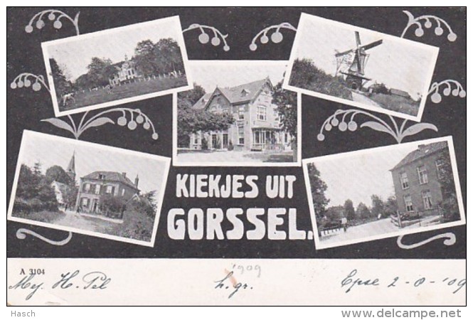 185118Gorssel, Kiekjes Uit Gorssel (poststempel 1909) - Autres & Non Classés