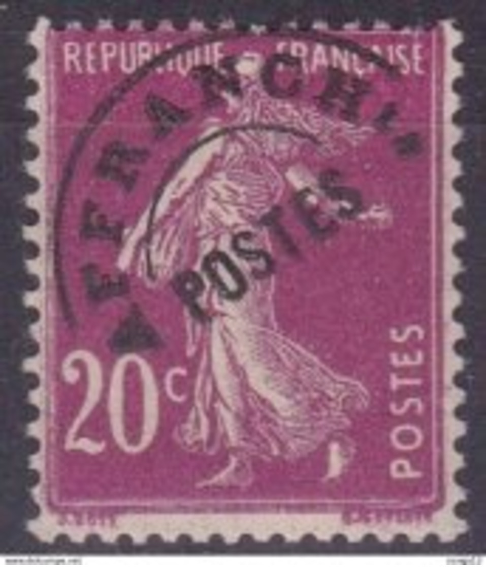 France Préoblitérés, Yvert N° 54 ** - Cote = 160.00 € - 1893-1947