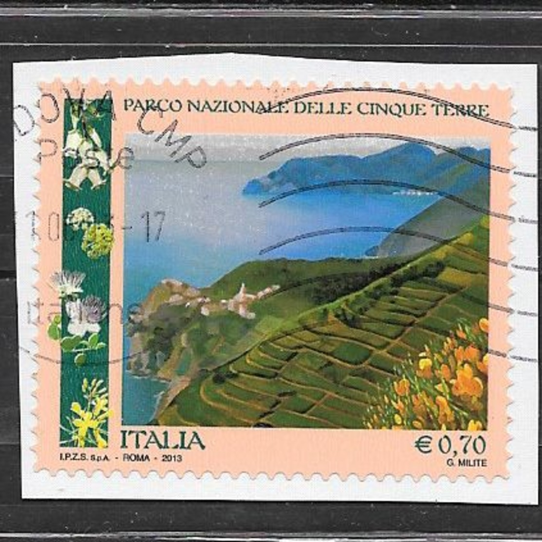 Italia 2013 Parco Nazionale Delle Cinque Terre. Valore Usato - 2011-20: Usati