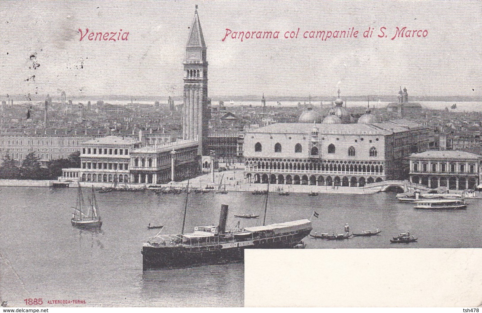 ITALIE---VENEZIA--( Venice )--panorama Col Campanile Di S. Marco--voir  2 Scans - Venezia (Venice)