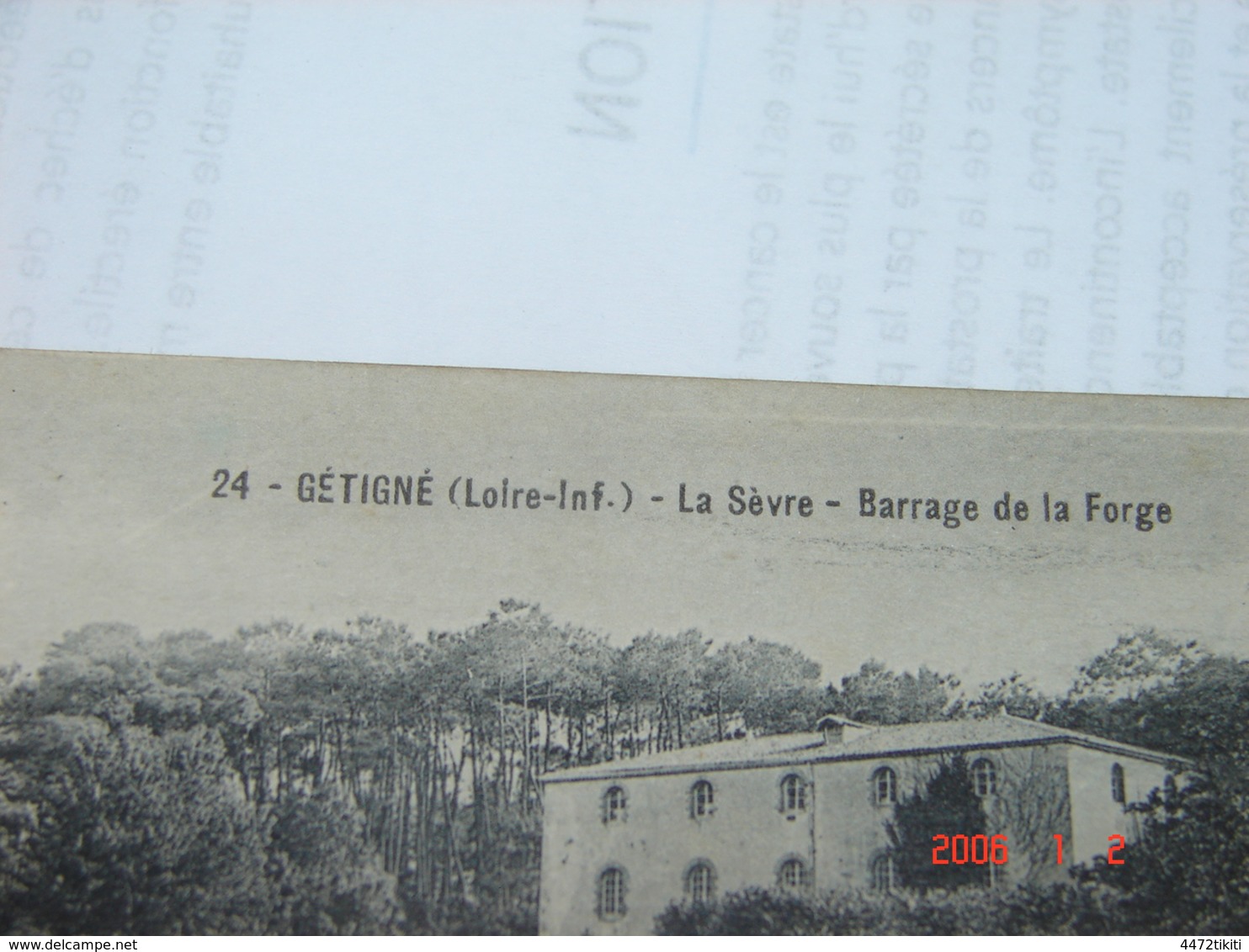 C.P.A.- Gétigné (44) - La Sèvre - Barrage De La Forge - 1921 - SUP (AJ 77) - Autres & Non Classés