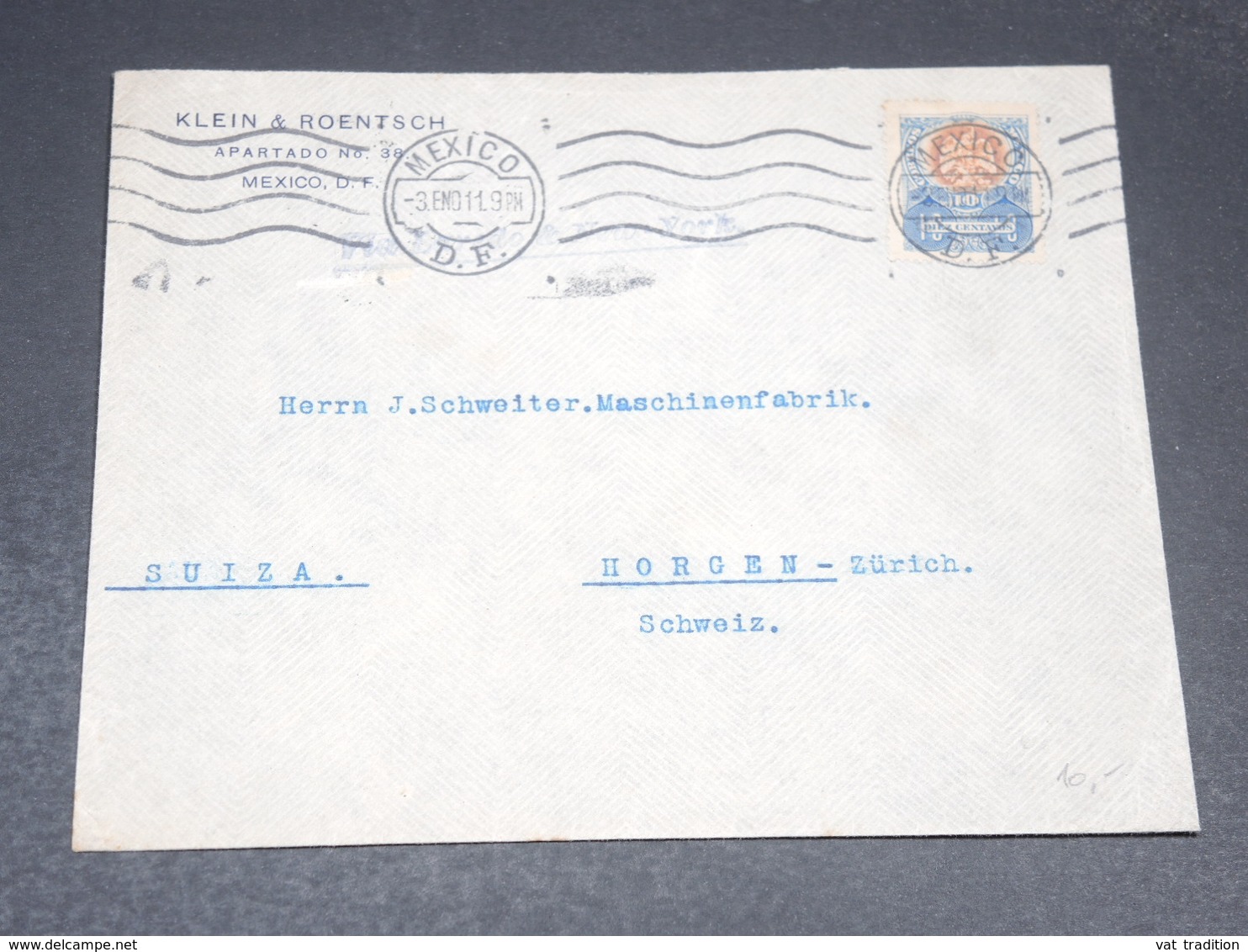MEXIQUE - Enveloppe De Mexico Pour La Suisse En 1911 - L 19944 - Mexico