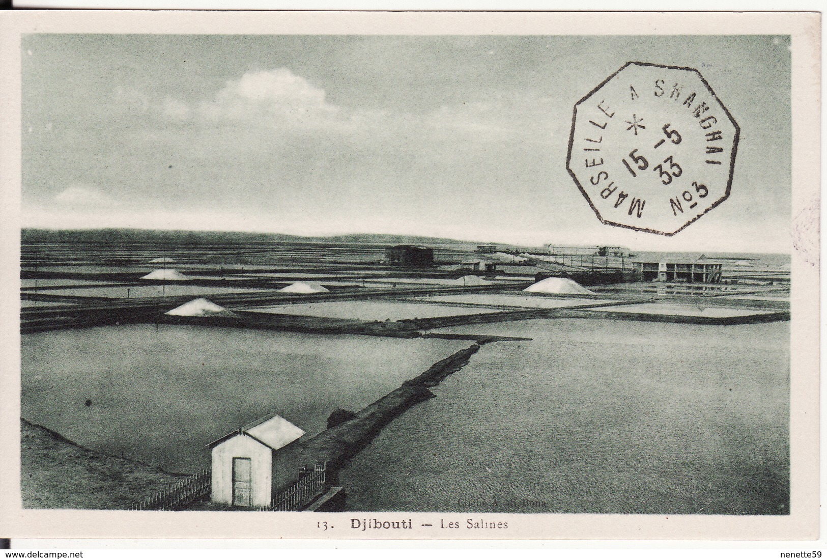 DJIBOUTI --  Les Salines  Avec Cachet De 1933 - Djibouti