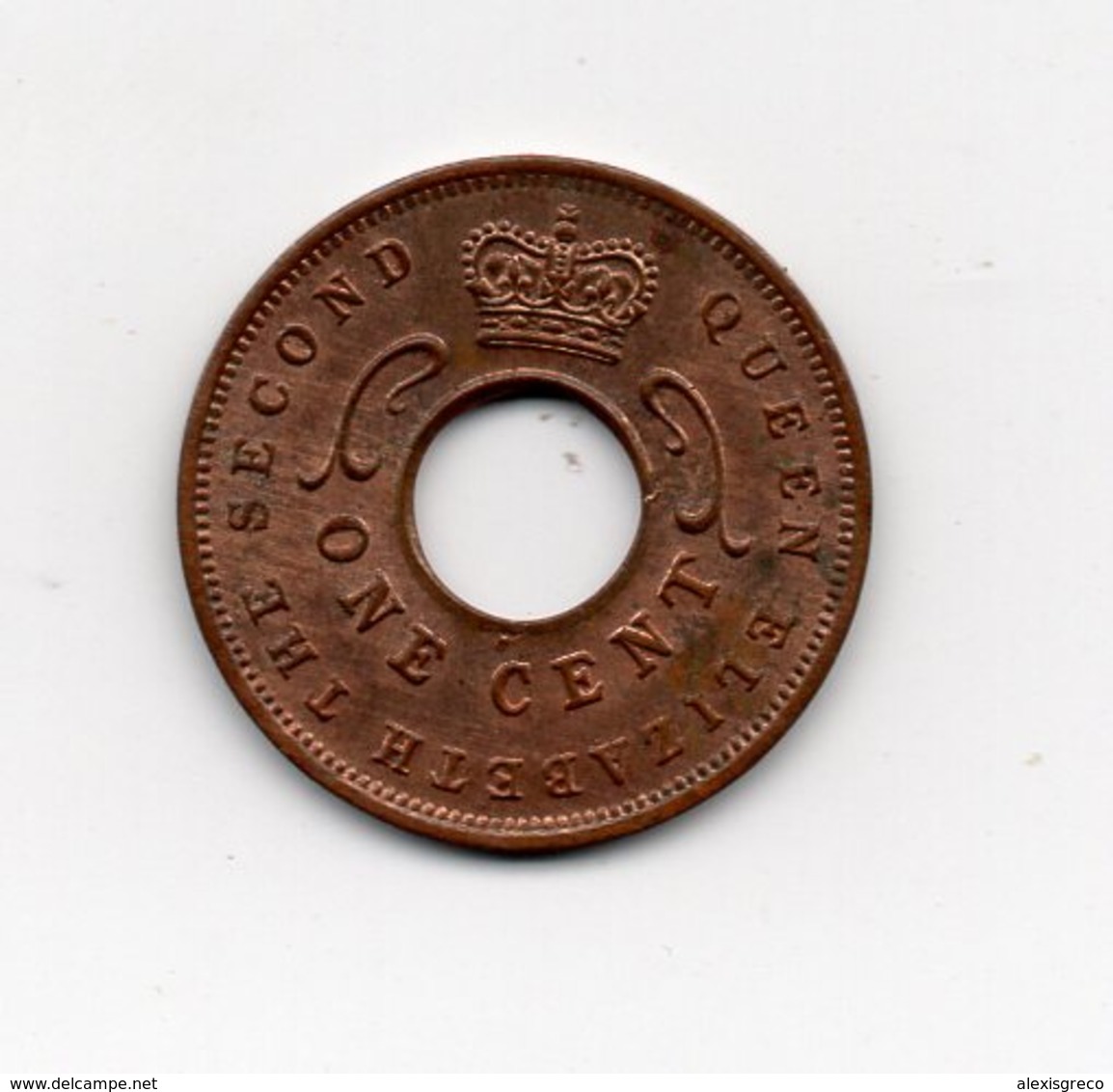 BRITISH EAST AFRICA USED ONE CENT COIN BRONZE Of 1959 H. - East Africa & Uganda Protectorates