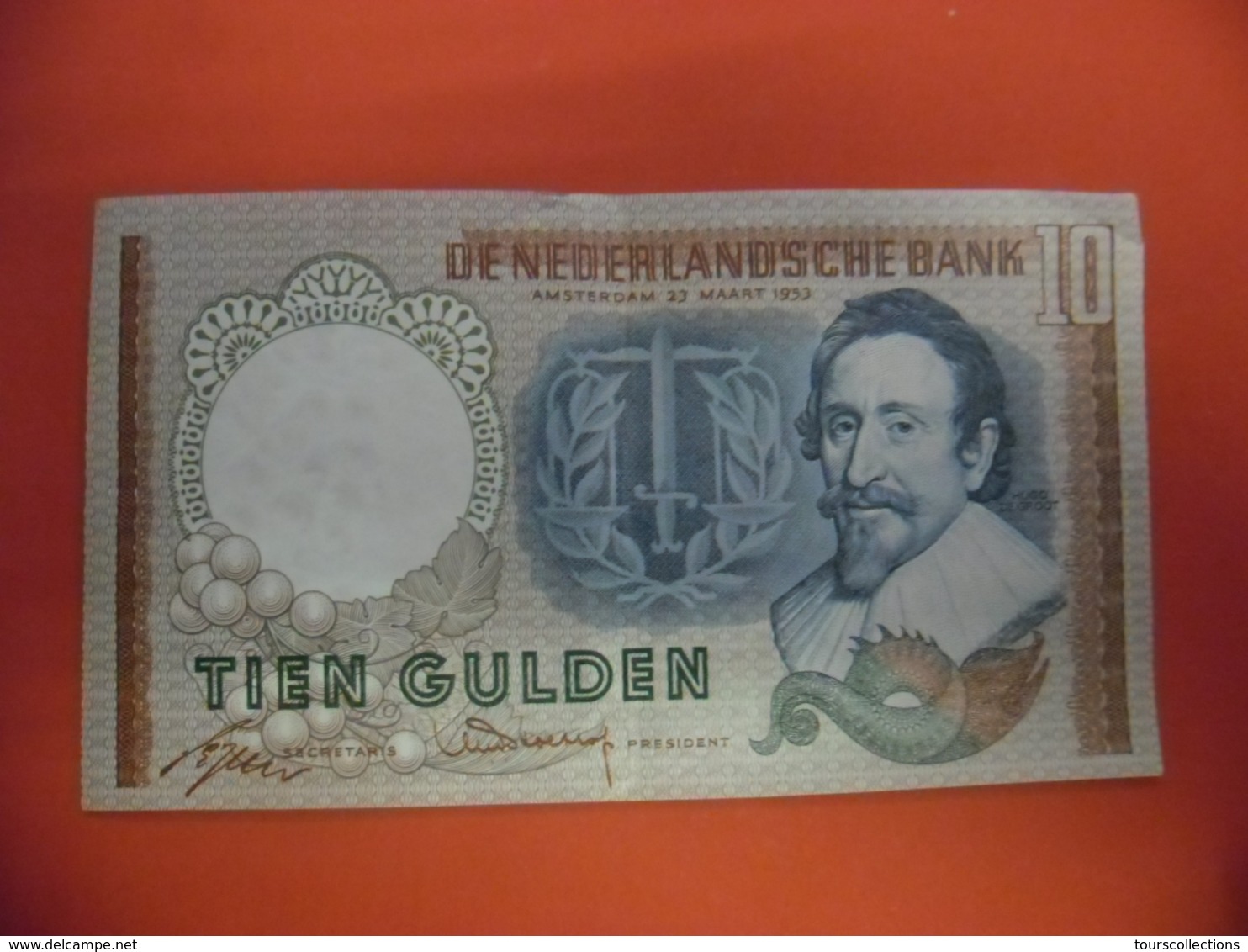 Billet PAYS BAS 10 GULDEN Du 23 Mars 1953 En SUP - 10 Gulden