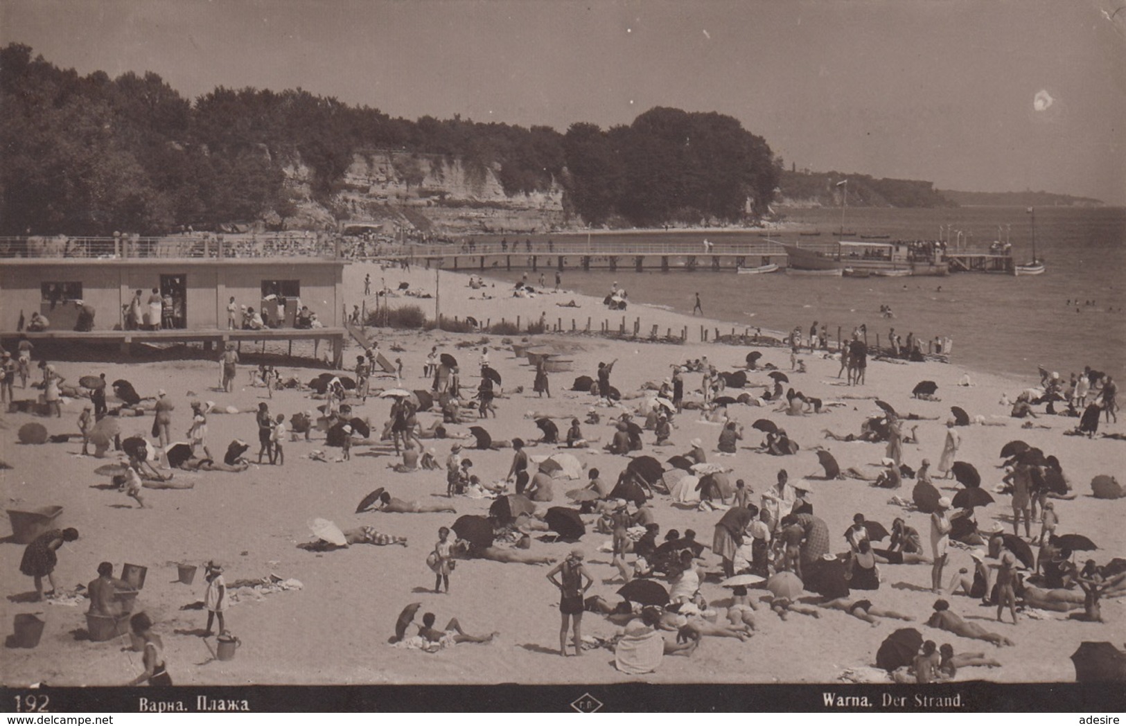 WARNA - Der Strand, Gel.1933, Gute Erhaltung - Bulgarien