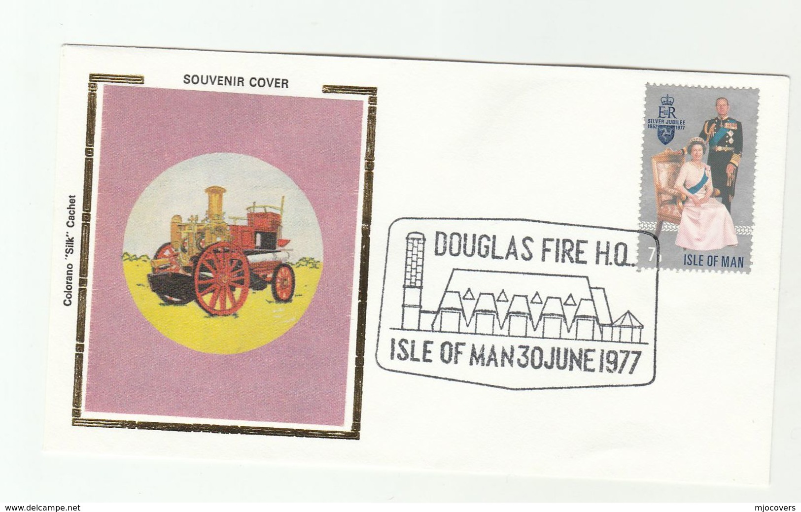 DOUGLAS FIRE DEPT EVENT COVER Fire Engine Isle Of Man Stamps Firefighing - Firemen